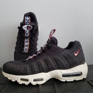 Nike Air Max 95 Black/Sail/Gym Red | TT